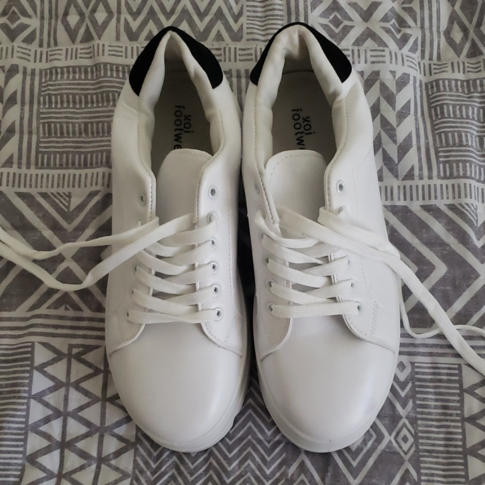 Koi Footwear White Trainers - Picture 2 of 8